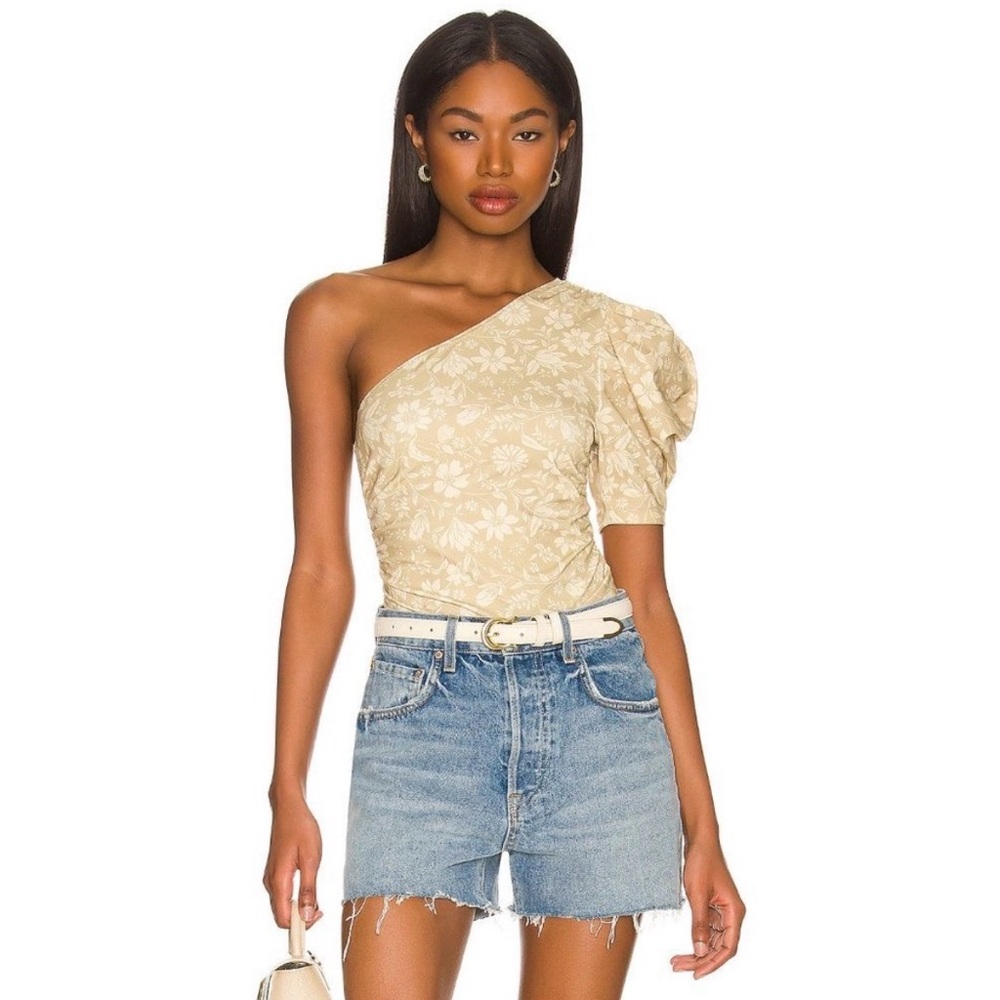 Intimately Free People One Shoulder Floral Bodysuit Large NWOT